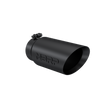 MBRP Exhaust Tip 4-Inch Inlet 5-Inch Outlet 12-Inch Length Dual Wall Black Coated Universal Fit