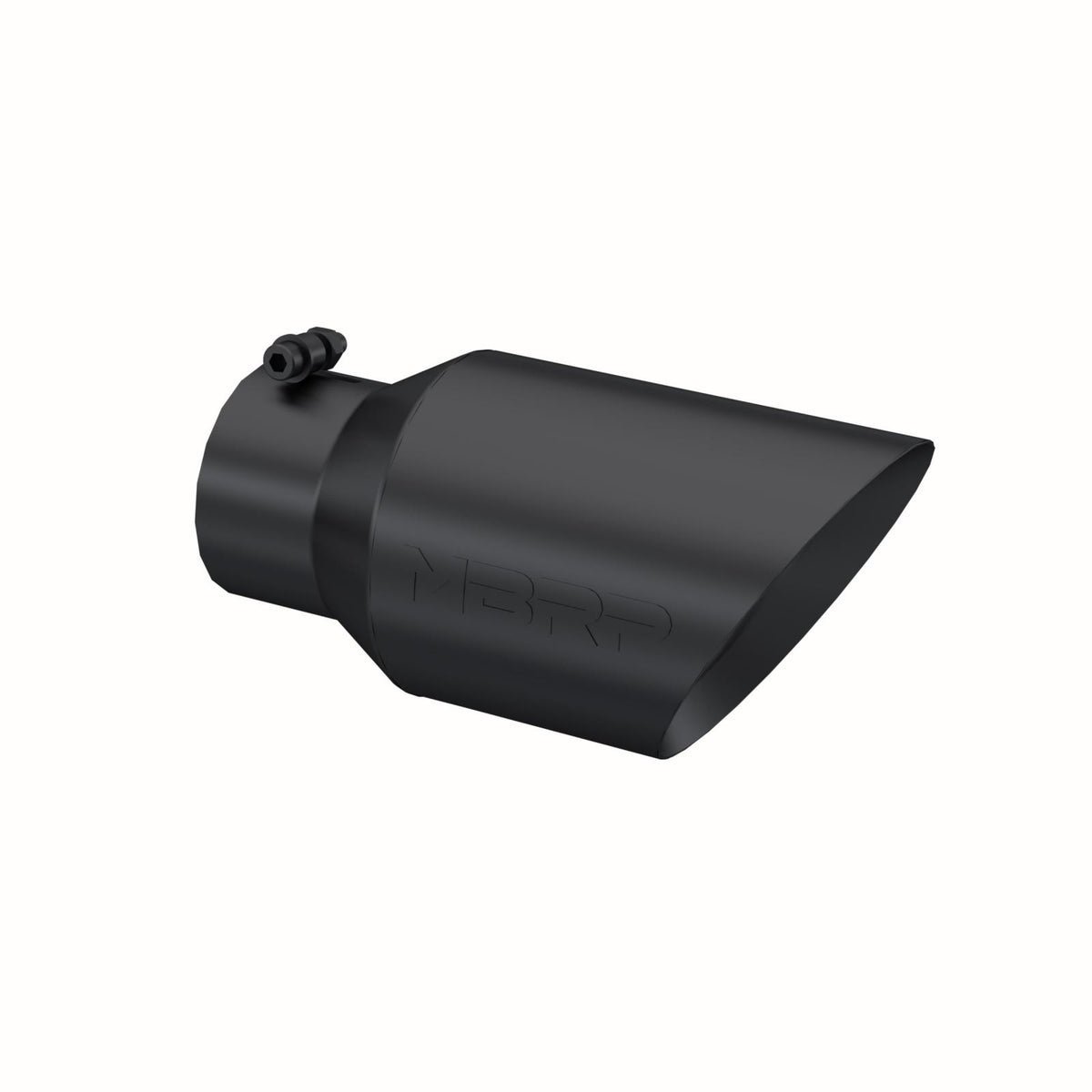 MBRP Exhaust Tip 4-Inch Inlet 6-Inch Outlet 12-Inch Length Dual Wall Black Coated Universal Fit