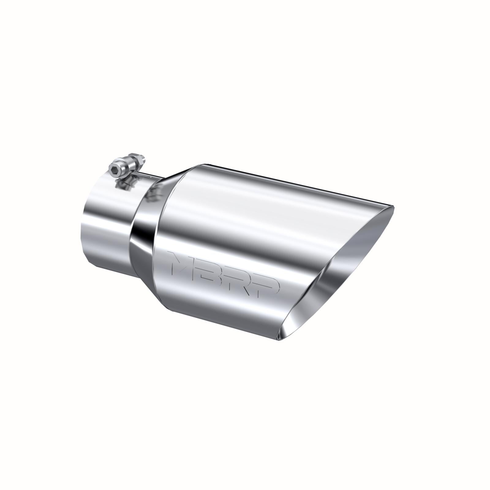 MBRP Exhaust Tip 4-Inch Inlet 6-Inch Outlet 12-Inch Length Dual Wall T304 Stainless Steel Universal Fit