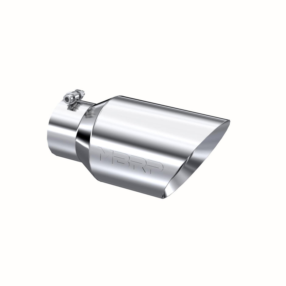 MBRP Exhaust Tip 4-Inch Inlet 6-Inch Outlet 12-Inch Length Dual Wall T304 Stainless Steel Universal Fit