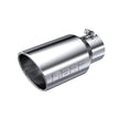 MBRP Exhaust Tip 4-Inch Inlet 6-Inch Outlet 12-Inch Length Rolled End T304 Stainless Steel Universal Fit