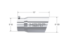 MBRP Exhaust Tip 5-Inch Inlet 6-Inch Outlet 12-Inch Length Dual Wall T304 Stainless Steel Universal Fit