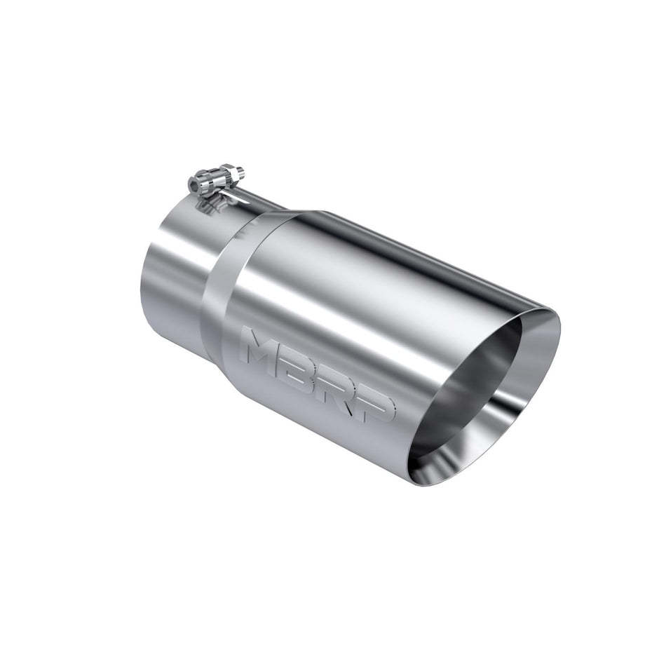 MBRP Exhaust Tip 5-Inch Inlet 6-Inch Outlet 12-Inch Length Dual Wall T304 Stainless Steel Universal Fit