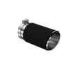 MBRP Exhaust Tip 5-Inch Inlet 6-Inch Outlet Dual Wall Angle Cut Carbon Fiber Universal Fit