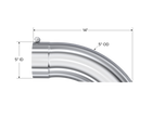 MBRP Exhaust Tip 5-Inch Inlet 5-Inch Outlet T304 Stainless Steel Universal Fit