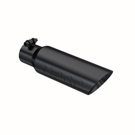 MBRP Exhaust Tip 2.5-Inch Inlet 3.5-Inch Outlet Dual Wall Black Coated Universal Fit
