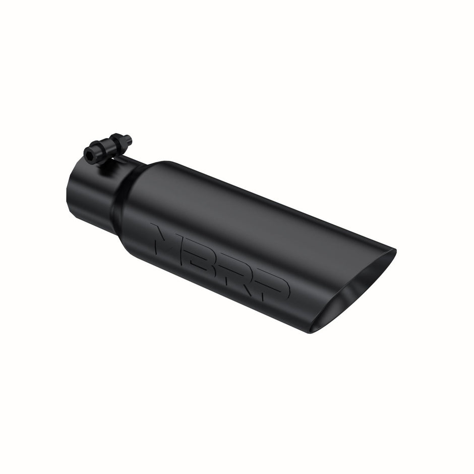 MBRP Exhaust Tip 2.5-Inch Inlet 3.5-Inch Outlet Dual Wall Black Coated Universal Fit