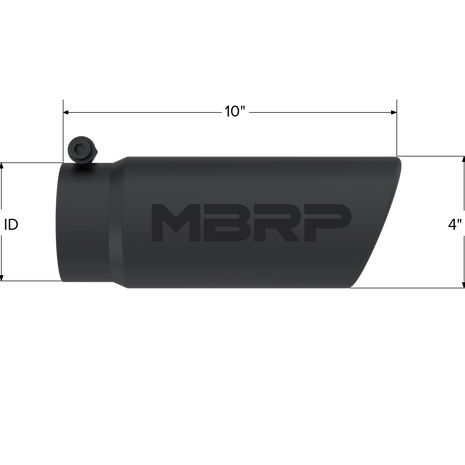 MBRP Exhaust Tip 3.5-Inch Inlet 4-Inch Outlet Universal Fit