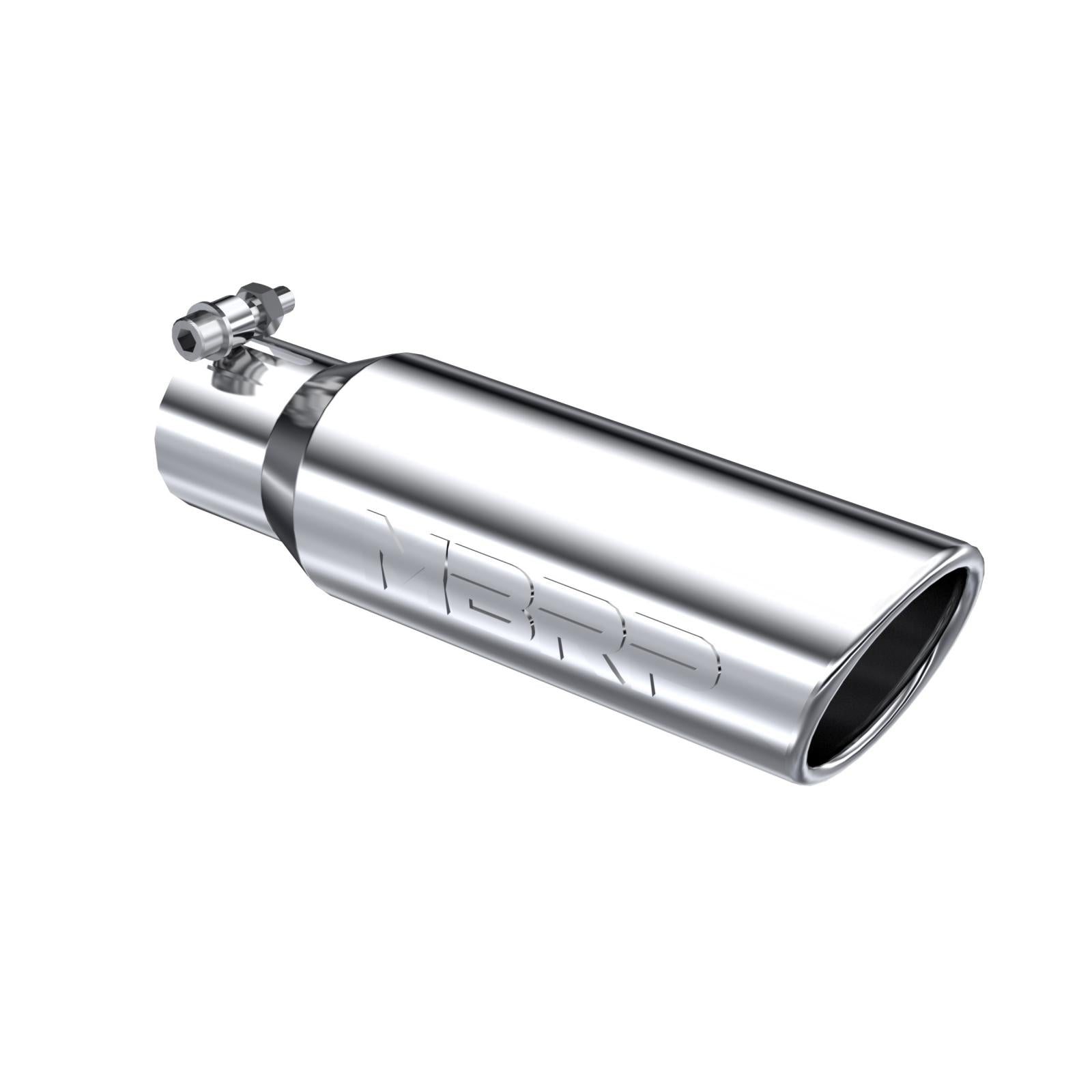 MBRP Exhaust Tip 2.5-Inch Inlet 3.5-Inch Outlet Rolled End T304 Stainless Steel Universal Fit