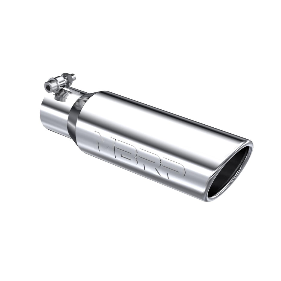 MBRP Exhaust Tip 2.5-Inch Inlet 3.5-Inch Outlet Rolled End T304 Stainless Steel Universal Fit
