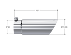 MBRP Exhaust Tip 3-Inch Inlet 3.5-Inch Outlet Dual Wall T304 Stainless Steel Universal Fit
