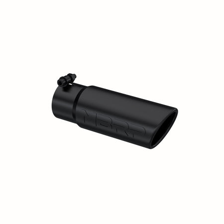 MBRP Exhaust Tip 3-Inch Inlet 3.5-Inch Outlet Rolled End T304 Stainless Steel Universal Fit Armor Black