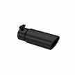 MBRP Exhaust Tip 3-Inch Inlet 3.5-Inch Outlet Rolled End T304 Stainless Steel Universal Fit Armor Black