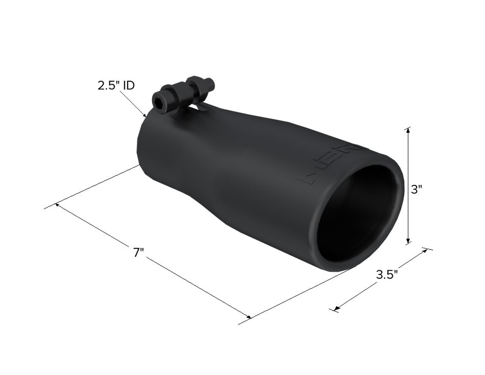 MBRP Exhaust Tip 2.5-Inch Inlet 3.75-Inch Outlet Universal Fit