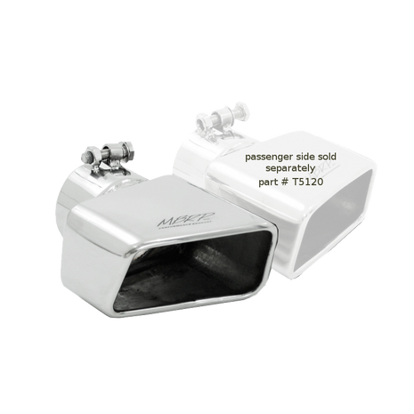 MBRP Exhaust Tip 3-Inch Inlet 4.75-Inch Outlet T304 Stainless Steel Universal Fit Armor Pro Mirror Polished Driver Side