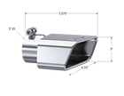 MBRP Exhaust Tip 3-Inch Inlet 4.75-Inch Outlet T304 Stainless Steel Universal Fit Armor Pro Mirror Polished Driver Side
