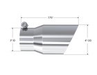 MBRP Exhaust Tip 3-Inch Inlet 4-Inch Outlet Dual Wall Rolled End T304 Stainless Steel Universal Fit