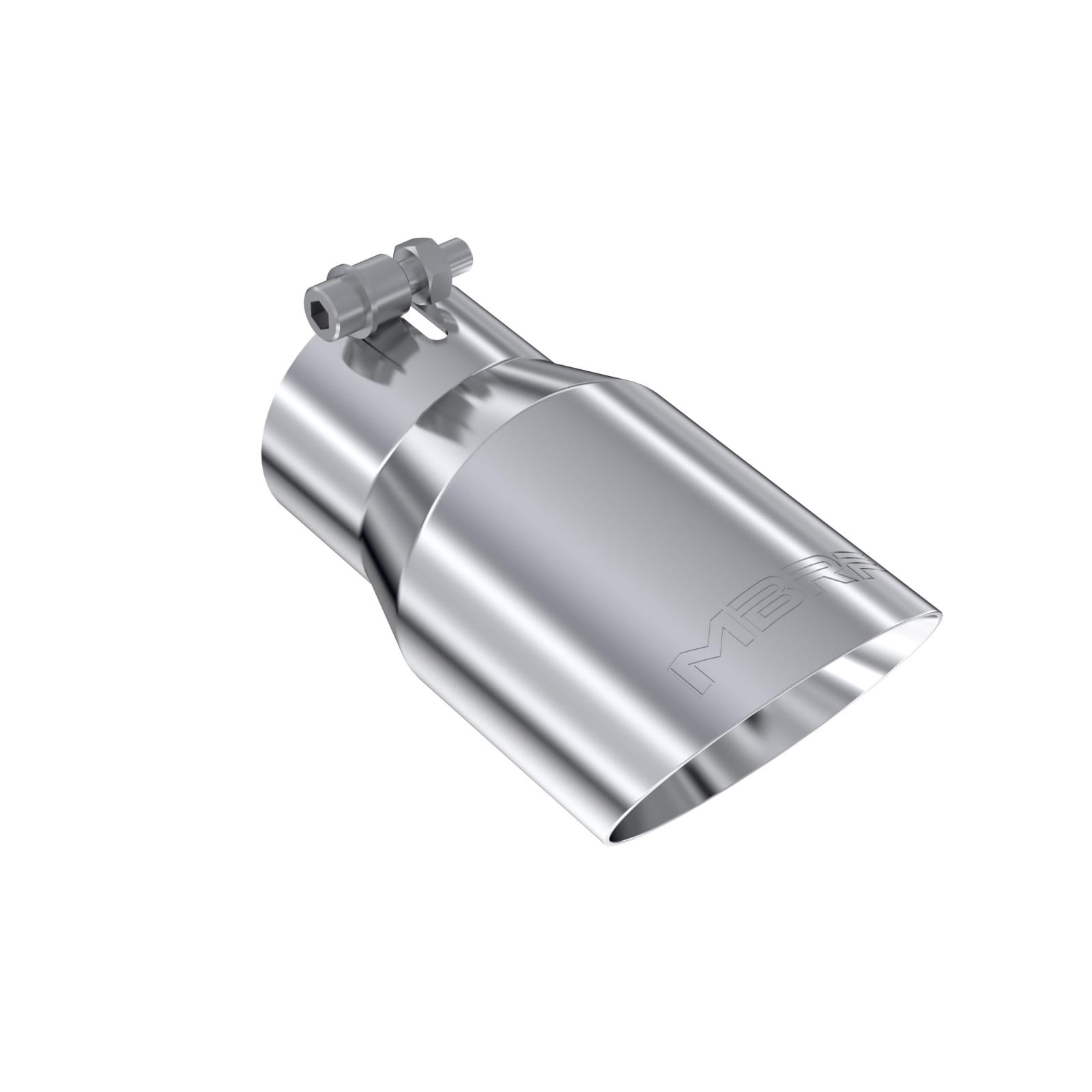 MBRP Exhaust Tip 3-Inch Inlet 4-Inch Outlet Dual Wall Rolled End T304 Stainless Steel Universal Fit