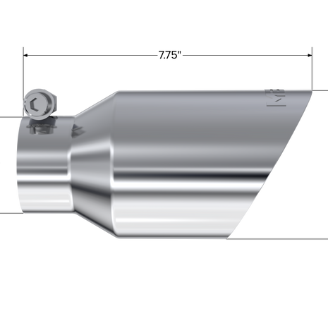 MBRP Exhaust Tip 2.5-Inch Inlet 4-Inch Outlet Dual Wall Universal Fit Armor Pro