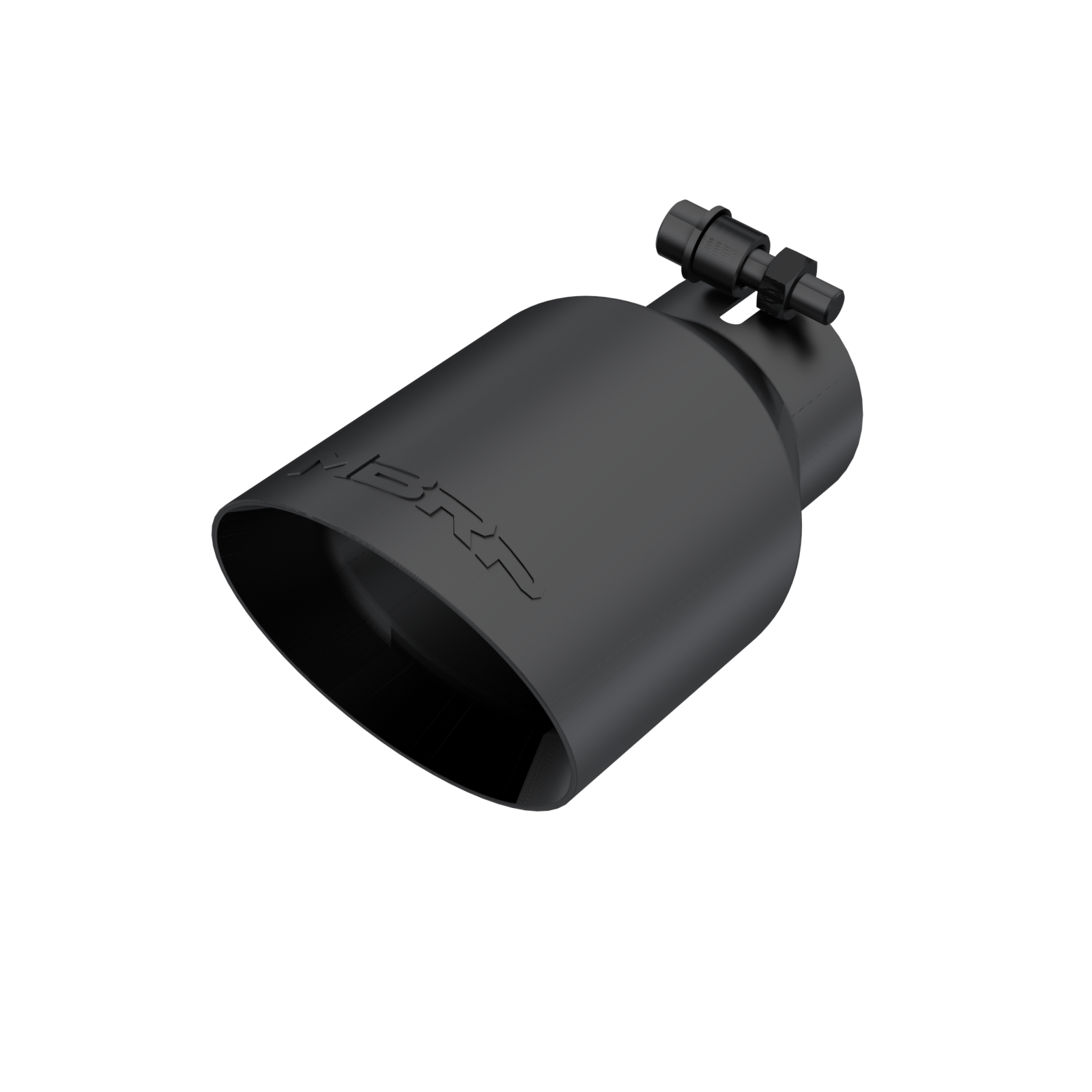 MBRP Exhaust Tip 2.5-Inch Inlet 4-Inch Outlet Dual Wall Universal Fit Armor Black