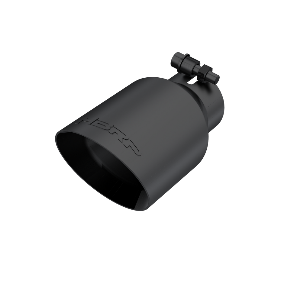 MBRP Exhaust Tip 2.5-Inch Inlet 4-Inch Outlet Dual Wall Universal Fit Armor Black