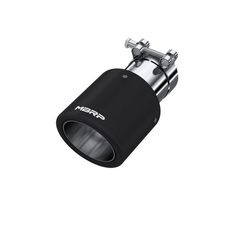 MBRP Exhaust Tip 2.5-Inch Inlet 4-Inch Outlet Dual Wall Carbon Fiber Universal Fit