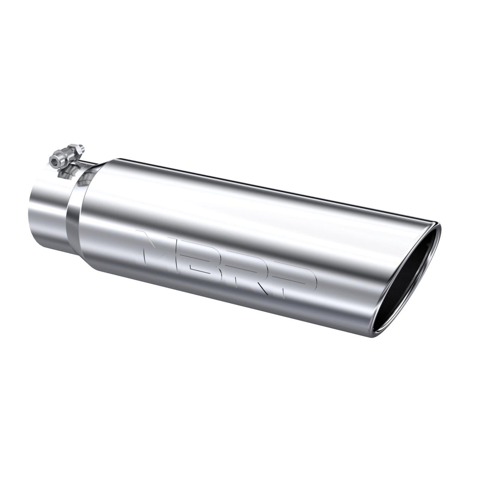 MBRP Exhaust Tip 4-Inch Inlet 5-Inch Outlet Rolled End T304 Stainless Steel Universal Fit