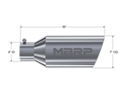 MBRP Exhaust Tip 4-Inch Inlet 7-Inch Outlet Rolled End T304 Stainless Steel Universal Fit