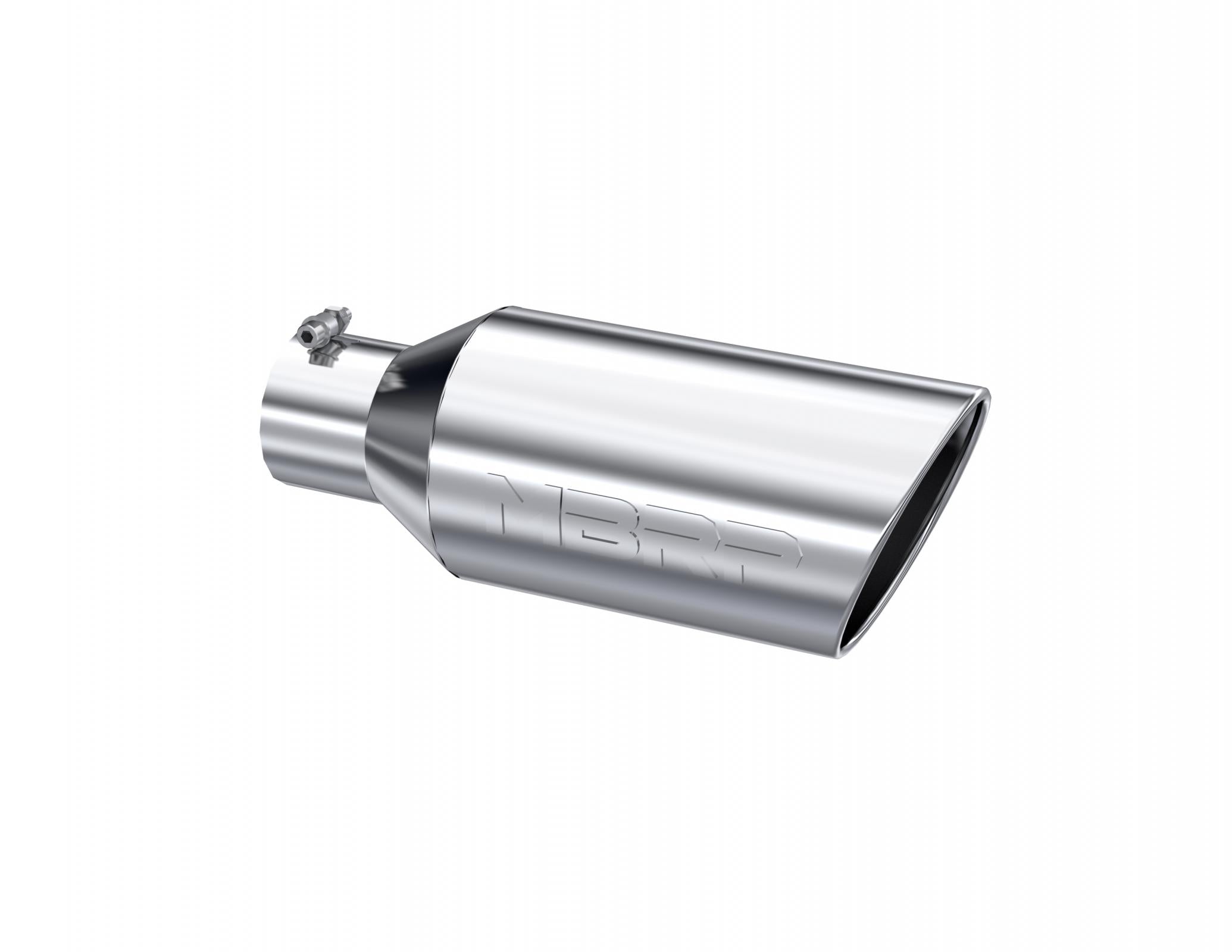 MBRP Exhaust Tip 4-Inch Inlet 7-Inch Outlet Rolled End T304 Stainless Steel Universal Fit