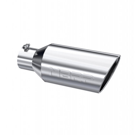 MBRP Exhaust Tip 4-Inch Inlet 7-Inch Outlet Rolled End T304 Stainless Steel Universal Fit
