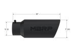 MBRP Exhaust Tip 5-Inch Inlet 7-Inch Outlet Rolled End Black Coated Universal Fit