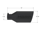 MBRP Exhaust Tip 4-Inch Inlet 8-Inch Outlet Rolled End Black Coated Universal Fit