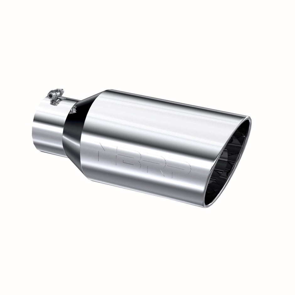 MBRP Exhaust Tip 5-Inch Inlet 8-Inch Outlet Rolled End T304 Stainless Steel Universal Fit