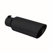 MBRP Exhaust Tip 4-Inch Inlet 6-Inch Outlet Rolled End Black Coated Universal Fit
