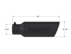 MBRP Exhaust Tip 4-Inch Inlet 6-Inch Outlet Rolled End Black Coated Universal Fit