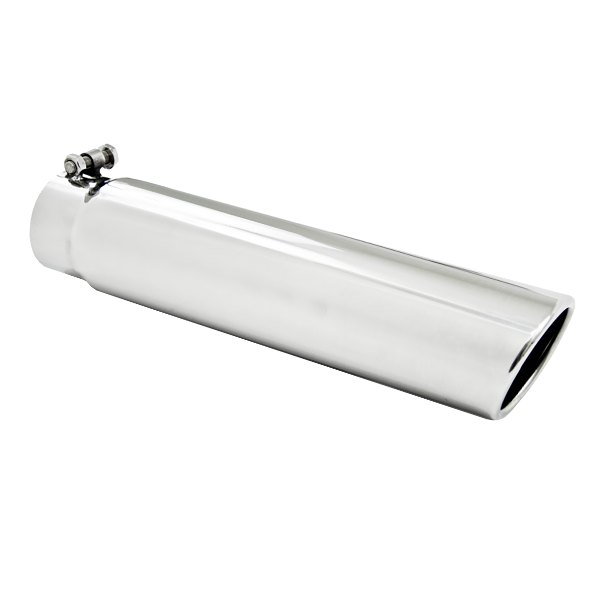 MBRP Exhaust Tip 3-Inch Inlet 3.5-Inch Outlet Rolled End T304 Stainless Steel Universal Fit Armor Pro Mirror Polished 3.5 Inch OD 3 Inch Inlet 16 Inch Length Angled Cut Rolled End Clampless-No Weld T304 Stainless Steel