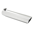 MBRP Exhaust Tip 3-Inch Inlet 3.5-Inch Outlet Rolled End T304 Stainless Steel Universal Fit Armor Pro Mirror Polished 3.5 Inch OD 3 Inch Inlet 16 Inch Length Angled Cut Rolled End Clampless-No Weld T304 Stainless Steel
