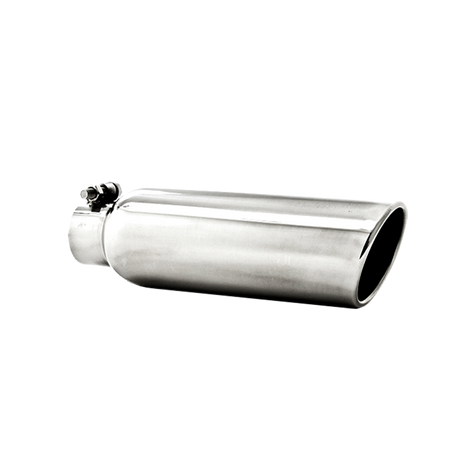 MBRP Exhaust Tip 2.25-Inch Inlet 3.5-Inch Outlet Rolled End T304 Stainless Steel 3.8L Universal Fit
