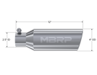 MBRP Exhaust Tip 2.5-Inch Inlet 4-Inch Outlet Rolled End T304 Stainless Steel Universal Fit