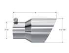 MBRP Exhaust Tip 3-Inch Inlet 4.5-Inch Outlet Dual Wall T304 Stainless Steel Universal Fit