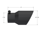 MBRP Exhaust Tip 3-Inch Inlet 4.5-Inch Outlet Dual Wall Mirror Polished Universal Fit