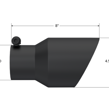 MBRP Exhaust Tip 3-Inch Inlet 4.5-Inch Outlet Dual Wall Mirror Polished Universal Fit