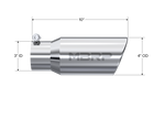 MBRP Exhaust Tip 3-Inch Inlet 4-Inch Outlet Rolled End T304 Stainless Steel Universal Fit