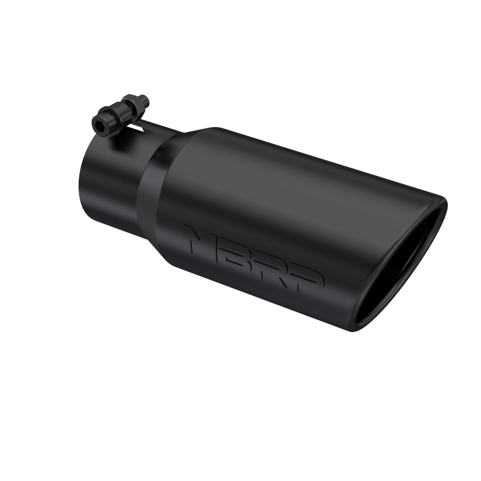 MBRP Exhaust Tip 3-Inch Inlet 4-Inch Outlet T304 Stainless Steel Universal Fit Armor Black Black Series