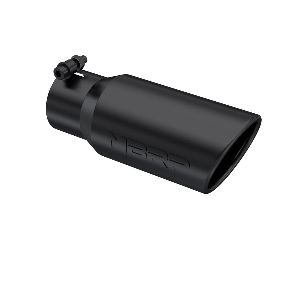 MBRP Exhaust Tip 3-Inch Inlet 4-Inch Outlet T304 Stainless Steel Universal Fit Armor Black Black Series