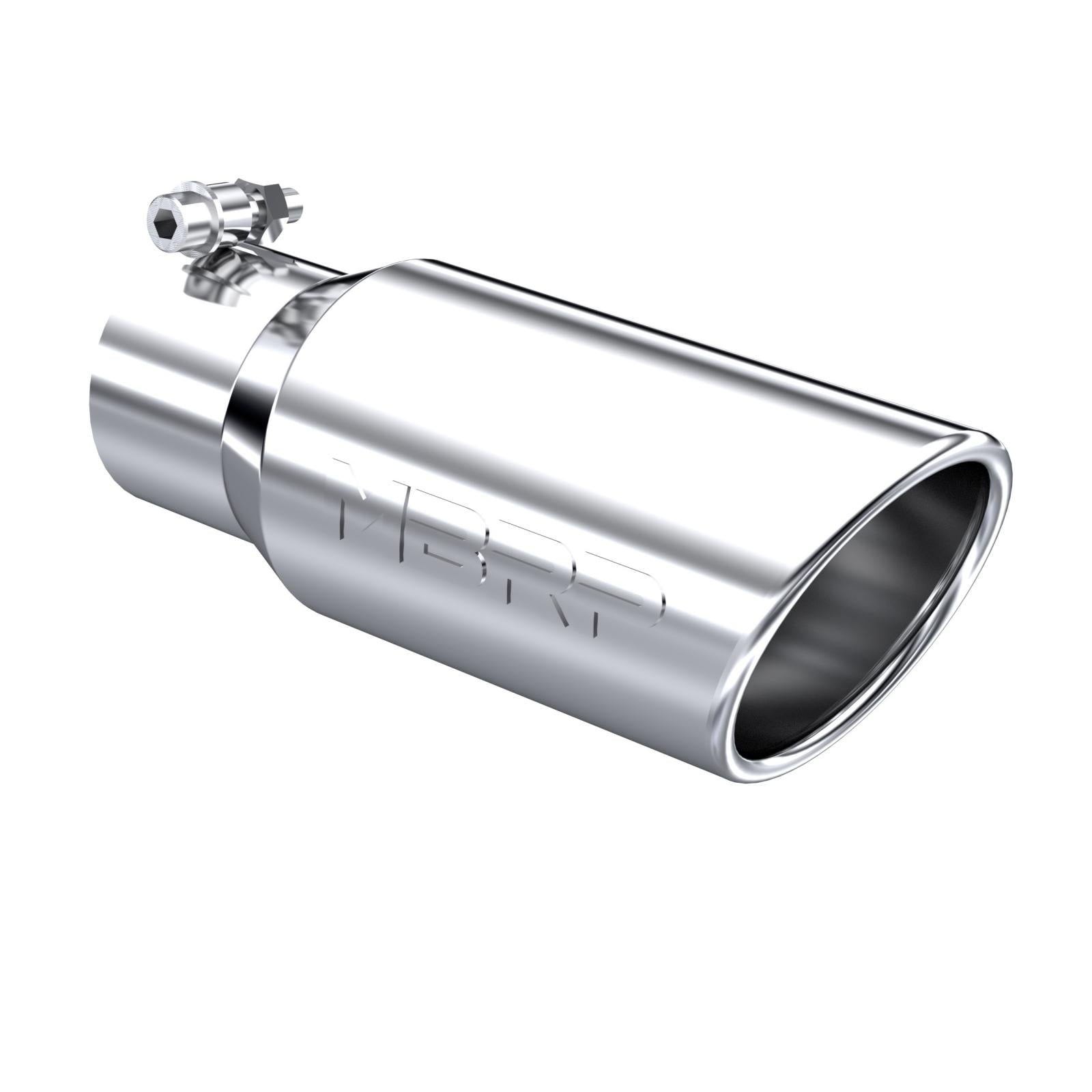 MBRP Exhaust Tip 3-Inch Inlet 4-Inch Outlet Rolled End T304 Stainless Steel Universal Fit