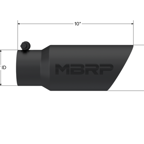 MBRP Exhaust Tip 3-Inch Inlet 4-Inch Outlet Dual Wall Universal Fit