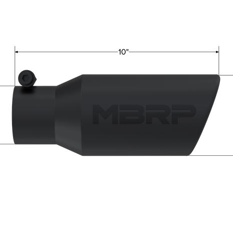 MBRP Exhaust Tip 2.75-Inch Inlet 4-Inch Outlet Rolled End Universal Fit