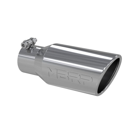 MBRP Exhaust Tip 2.75-Inch Inlet 4-Inch Outlet Rolled End T304 Stainless Steel Universal Fit