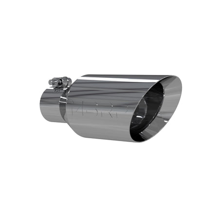 MBRP Exhaust Tip 2.5-Inch Inlet 4.5-Inch Outlet Dual Wall Rolled End T304 Stainless Steel Universal Fit